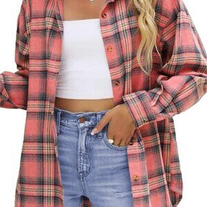 Fantaslook Plaid Flannel Women's Shirt--Small